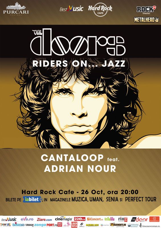 Riders On Jazz: The Doors Live Tribute, pe 26 octombrie la Hard Rock Cafe